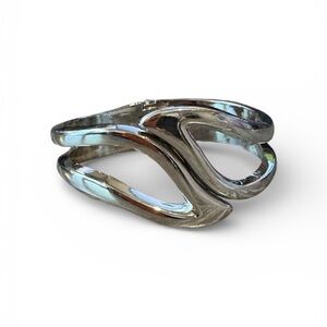 Large Elegant Silver Women's Bracelet